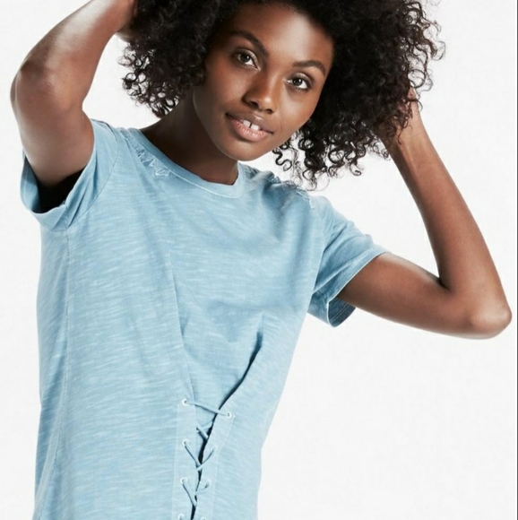 Lucky Brand lace up corset tee - Picture 2 of 2